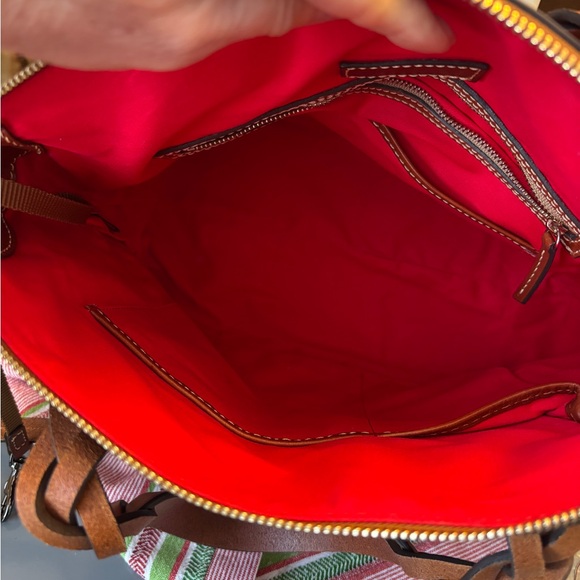 Dooney & Bourke Celeste Dark Brown Ostrich Leather Shoulder Bag - Picture 5 of 5